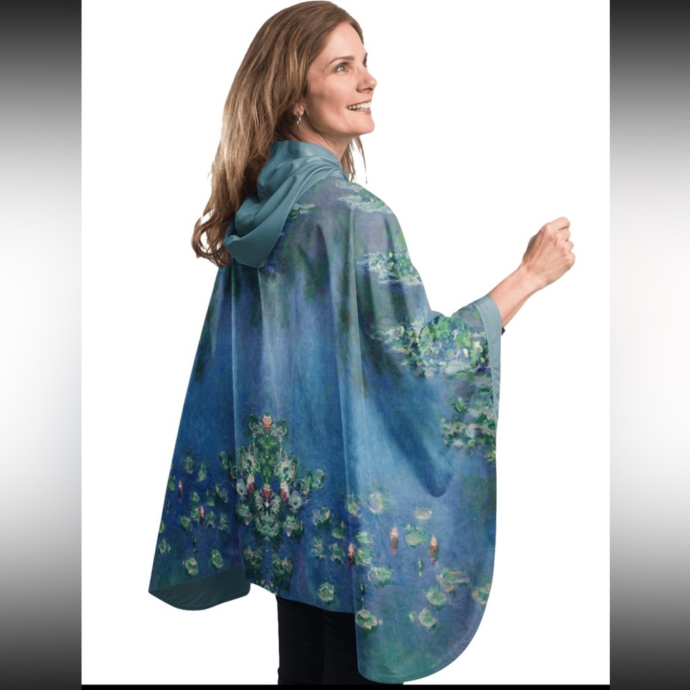 Raincaper, Monet "Water Lillies" design Rain Poncho